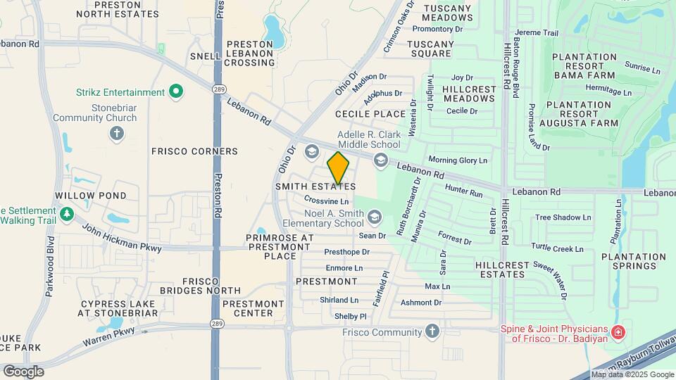 9621 Fairmont Dr Map and Location Details