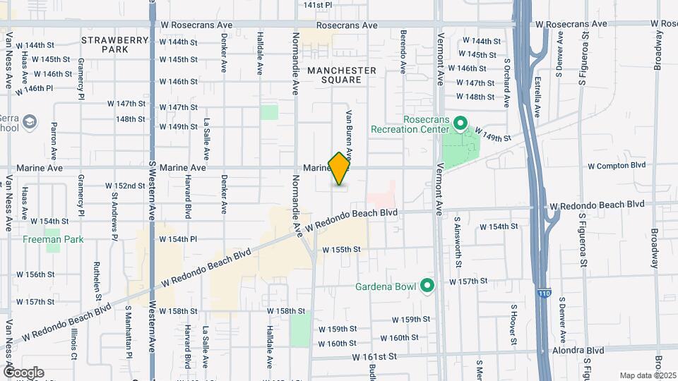 15206 S Raymond Ave Mapa y Detalles de la Ubicación