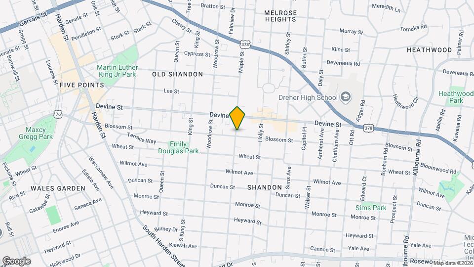 2801 Blossom St Map and Location Details