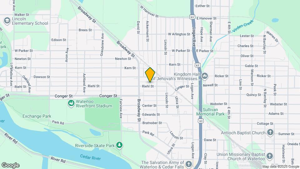 422 Riehl St Map and Location Details