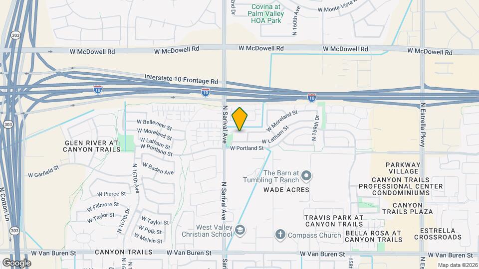 16231 W Moreland St Mapa y Detalles de la Ubicación