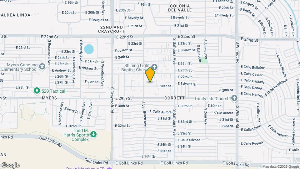 5721 E 28th St Map and Location Details