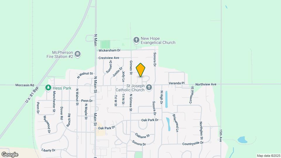 Northridge Crossing Apartments and Townhomes Map and Location Details