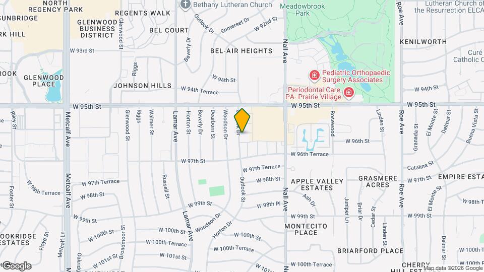 9619 Outlook Dr Map and Location Details