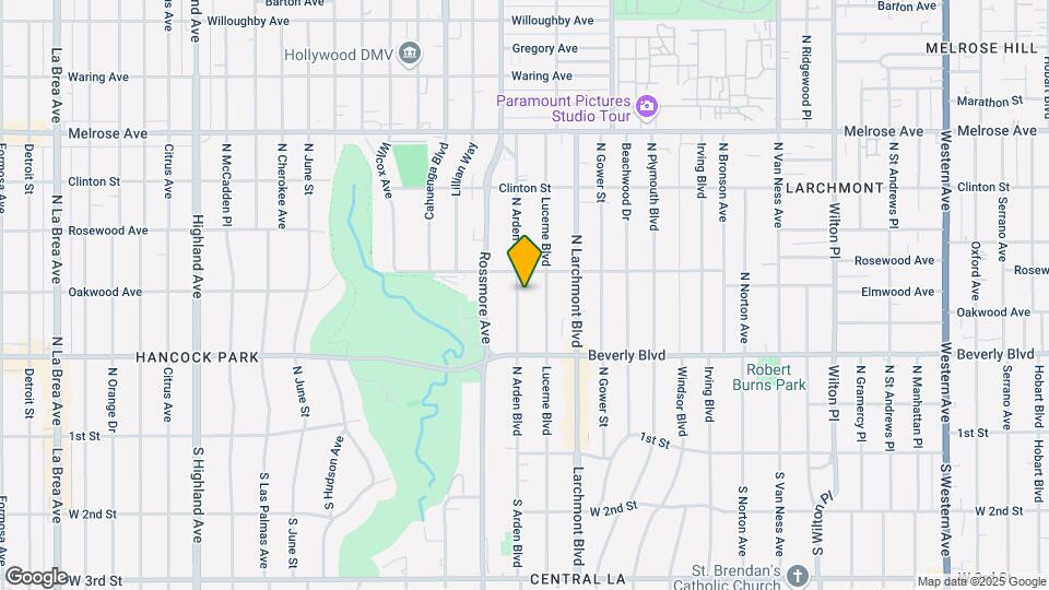 424 N Arden Blvd Map and Location Details