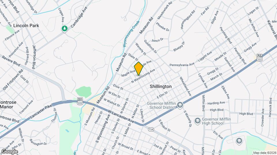 501 N Brobst St Map and Location Details