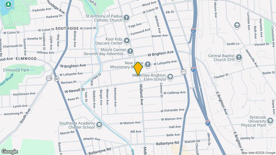 2212 Midland Ave Map and Location Details