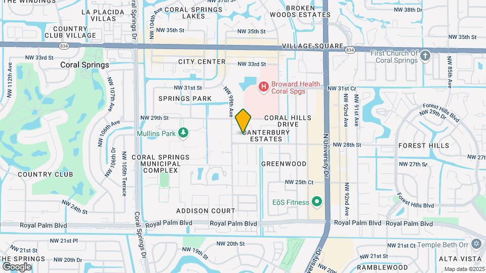 9840 NW 28th Ct Map and Location Details