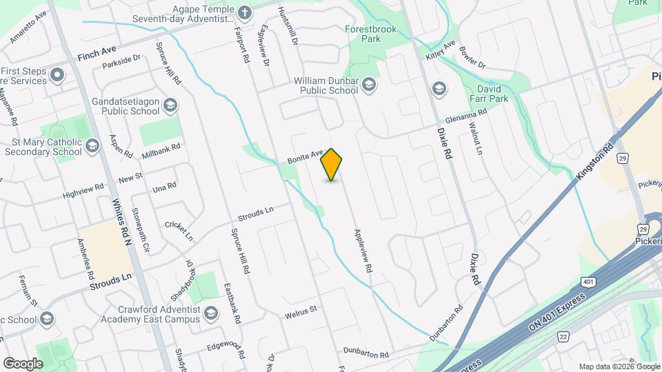 1872 Appleview Rd Map and Location Details
