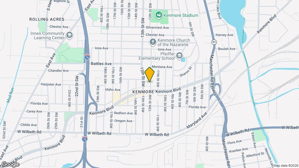 2172 12th St SW Map and Location Details