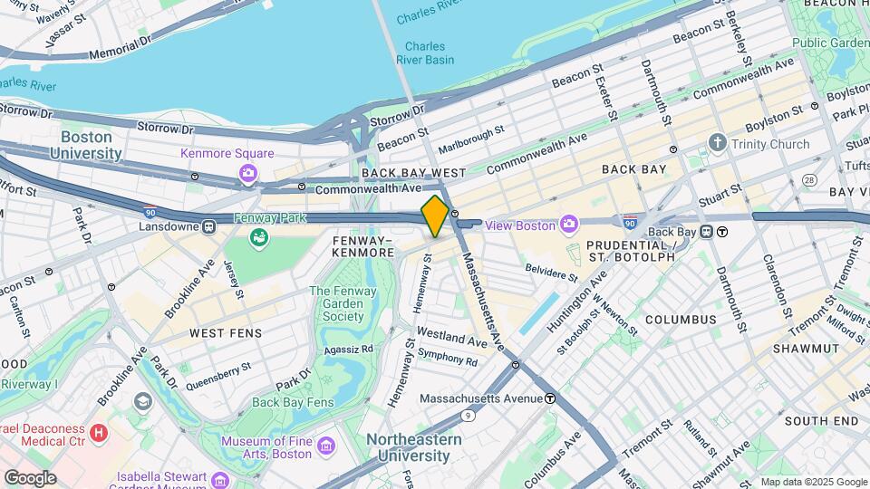 1130 Boylston St, Unit 3 Map and Location Details