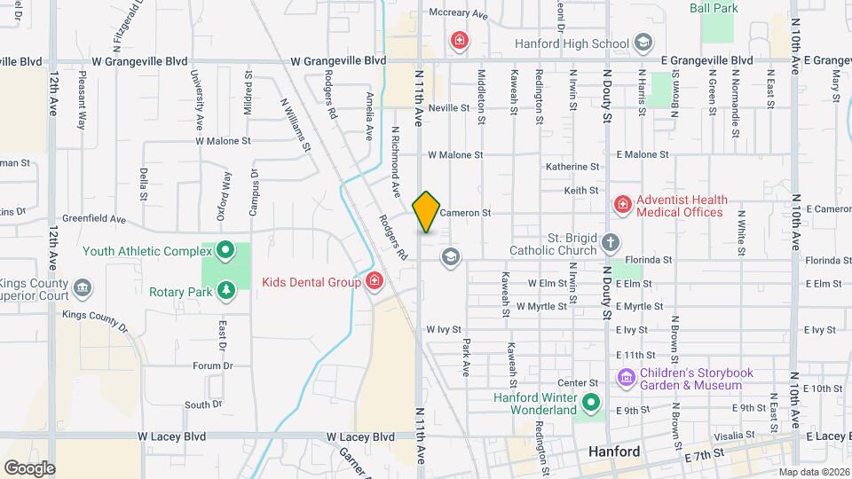 1117 N 11th Ave Map and Location Details