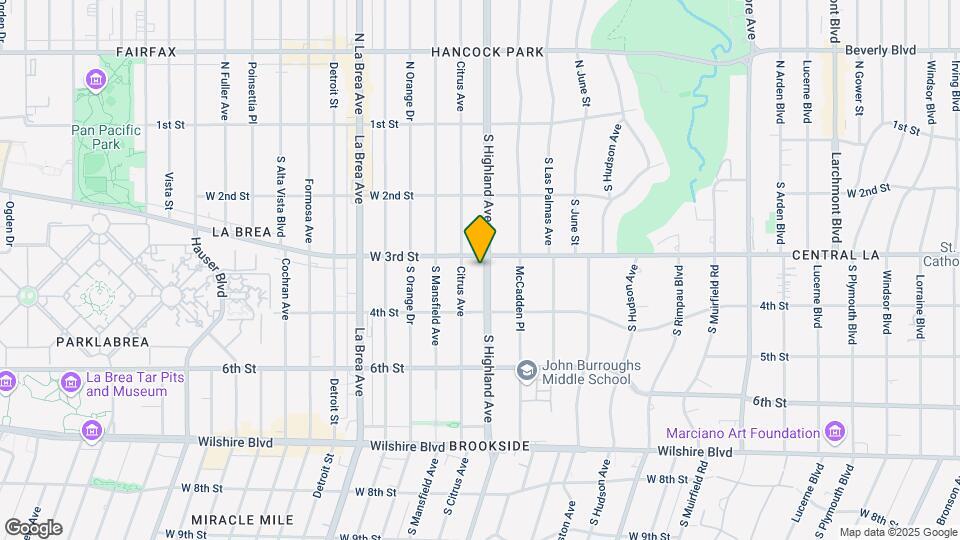 315 S Highland Ave Mapa y Detalles de la Ubicación