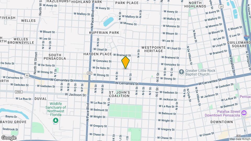 920 N J St Map and Location Details