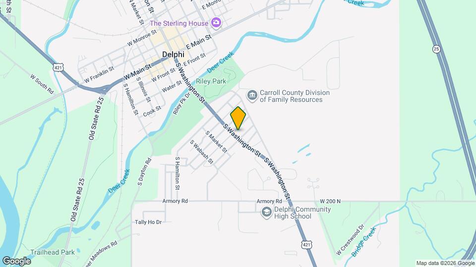 921 S Washington St Map and Location Details