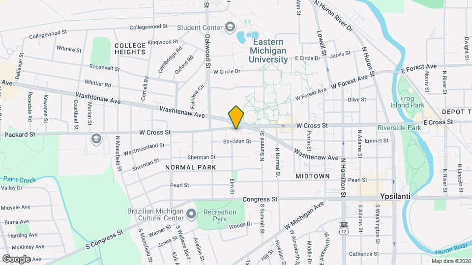 923 W Cross St Map and Location Details