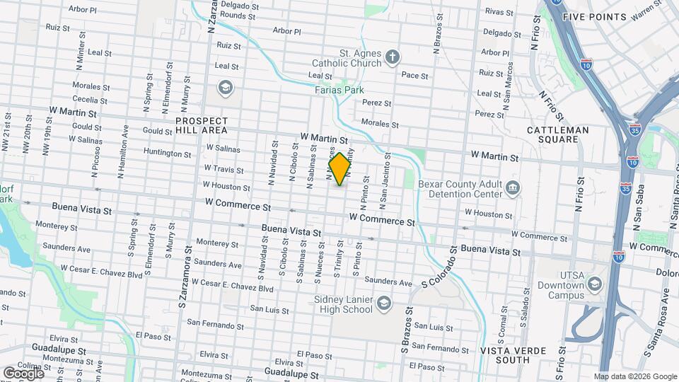 2115 W Houston St Map and Location Details