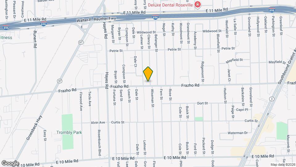 15541 Frazho Rd Mapa y Detalles de la Ubicación