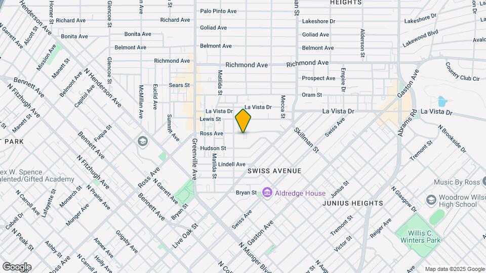 5918 Ross Ave Mapa y Detalles de la Ubicación