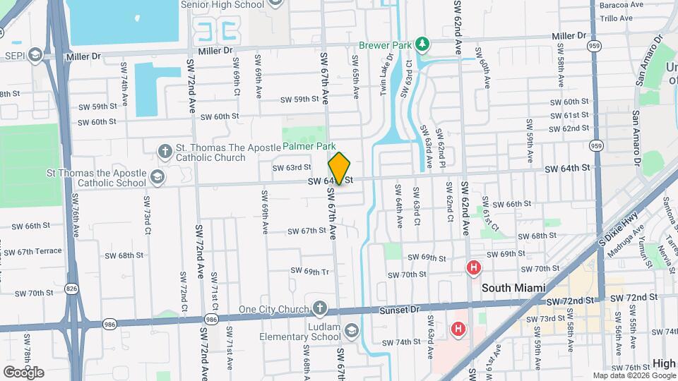 6629 SW 65th St Mapa y Detalles de la Ubicación