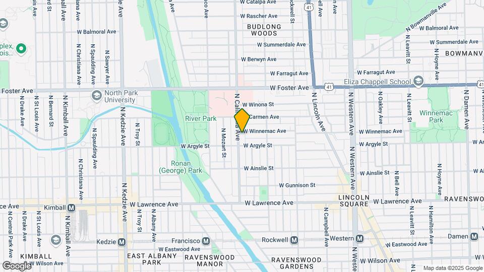 5017 N California Ave Map and Location Details