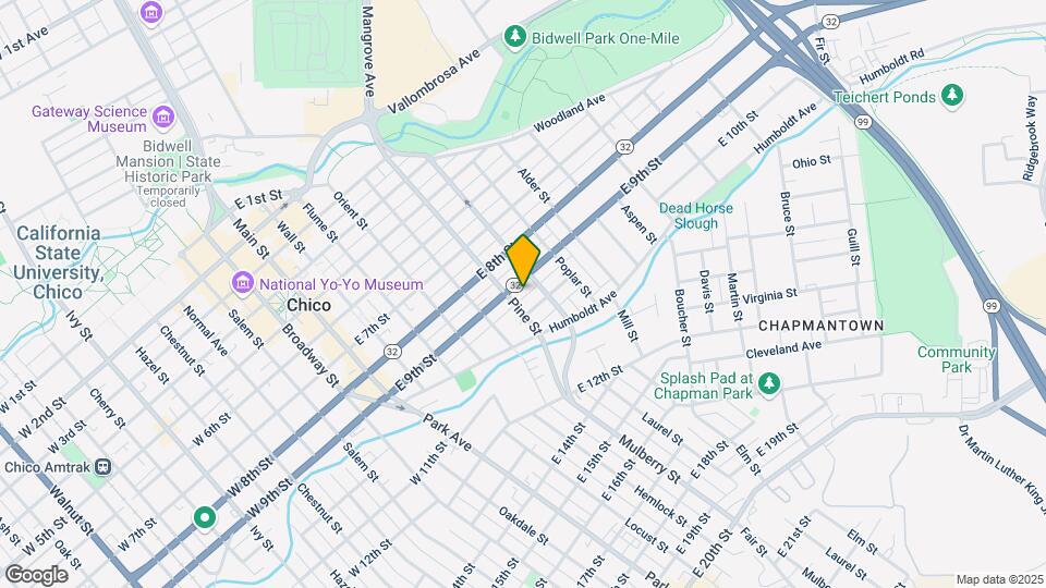 653 E 9th St Map and Location Details