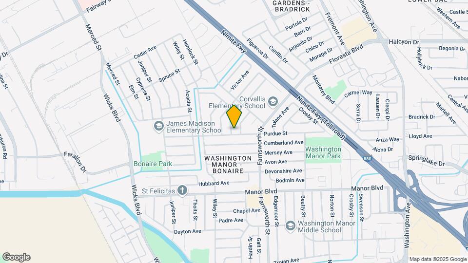 1287 Purdue St Map and Location Details