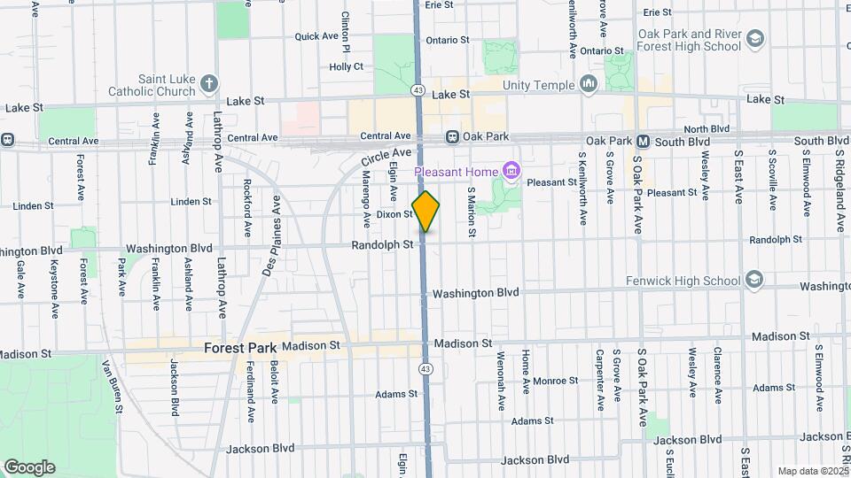 201-207 N Harlem Ave Map and Location Details