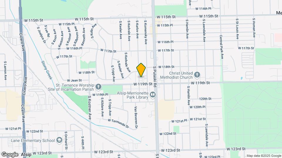 11849 S Karlov Ave Mapa y Detalles de la Ubicación
