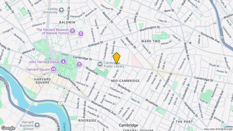 1578 Cambridge St, Unit 1576-1R Map and Location Details