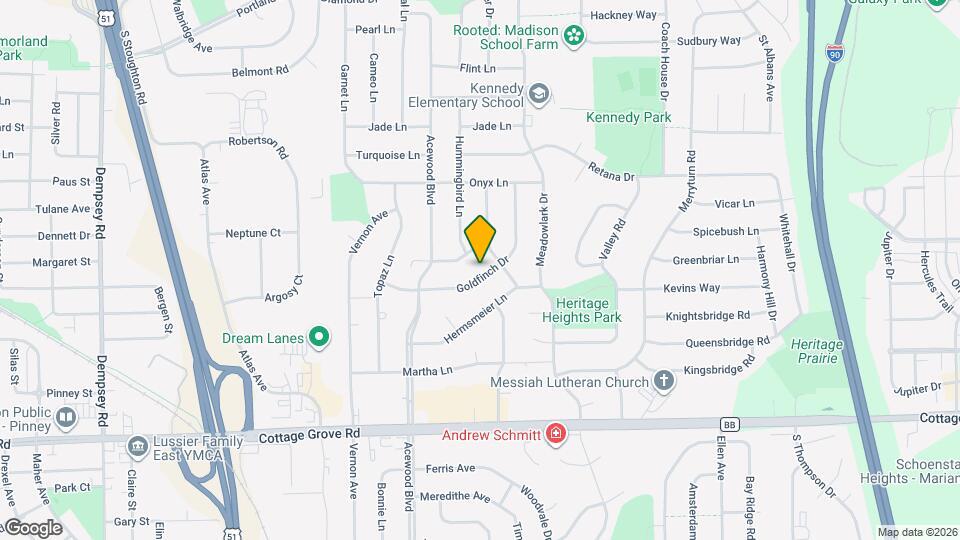 4806 Goldfinch Dr Map and Location Details