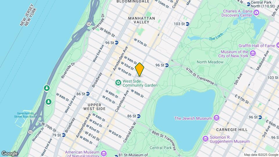 69 W 92nd St Map and Location Details