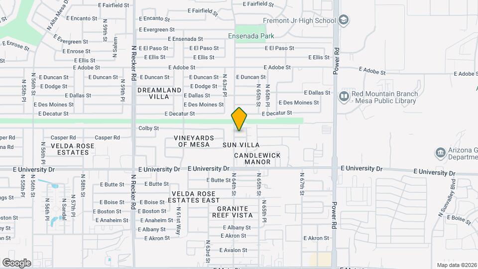 6420 Casper Rd Map and Location Details