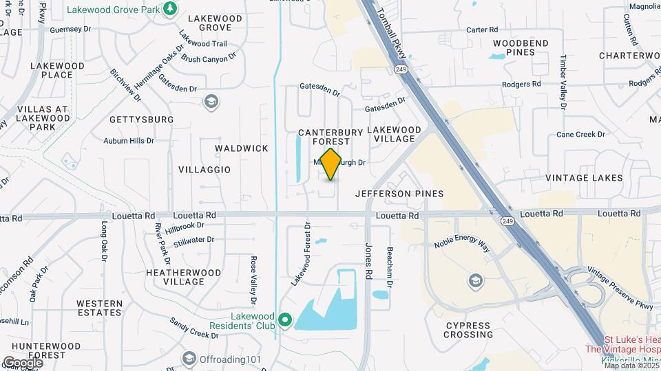 15455 Canterbury Forest Dr Map and Location Details
