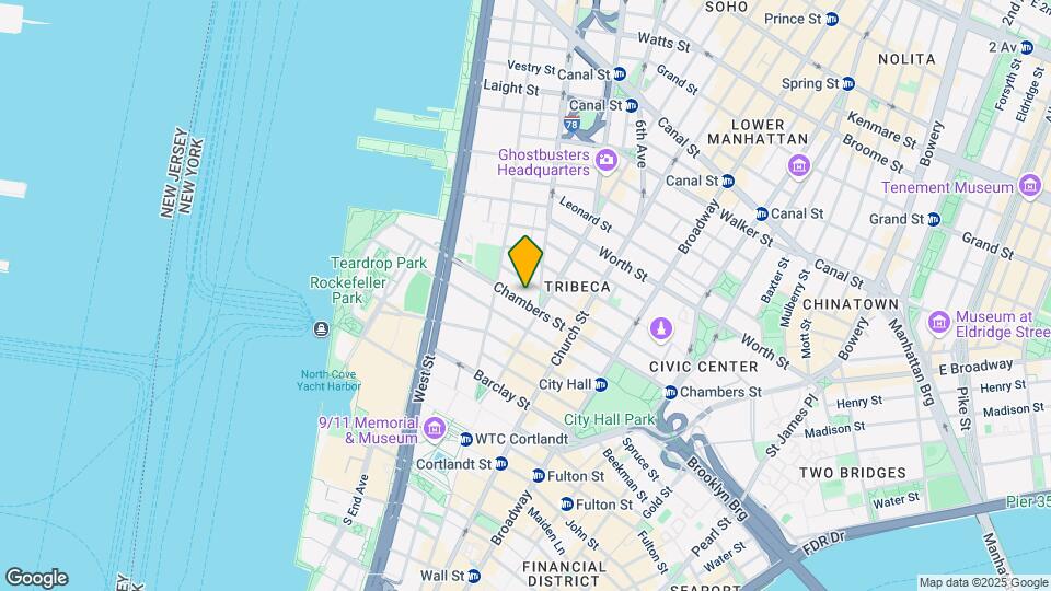 Tribeca Abbey Mapa y Detalles de la Ubicación