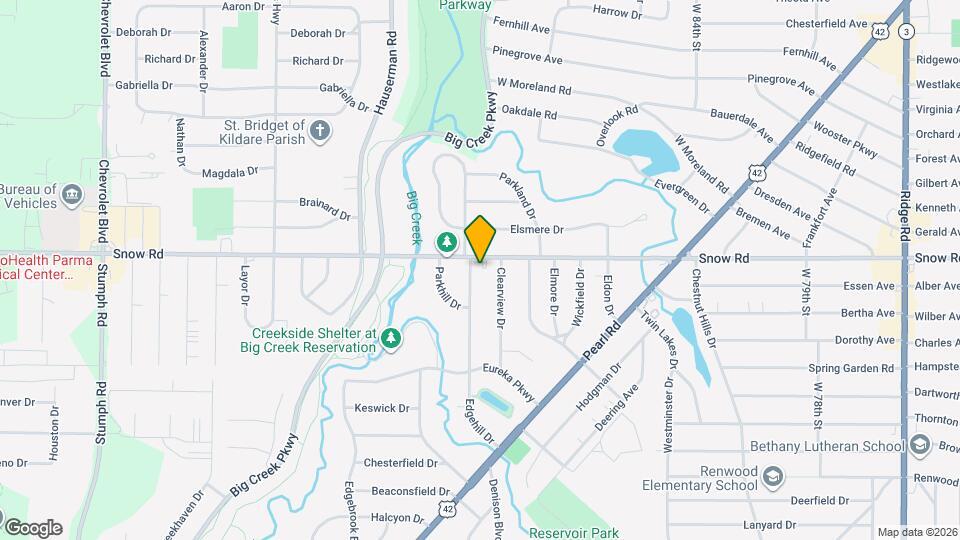 9703 Snow Rd Map and Location Details