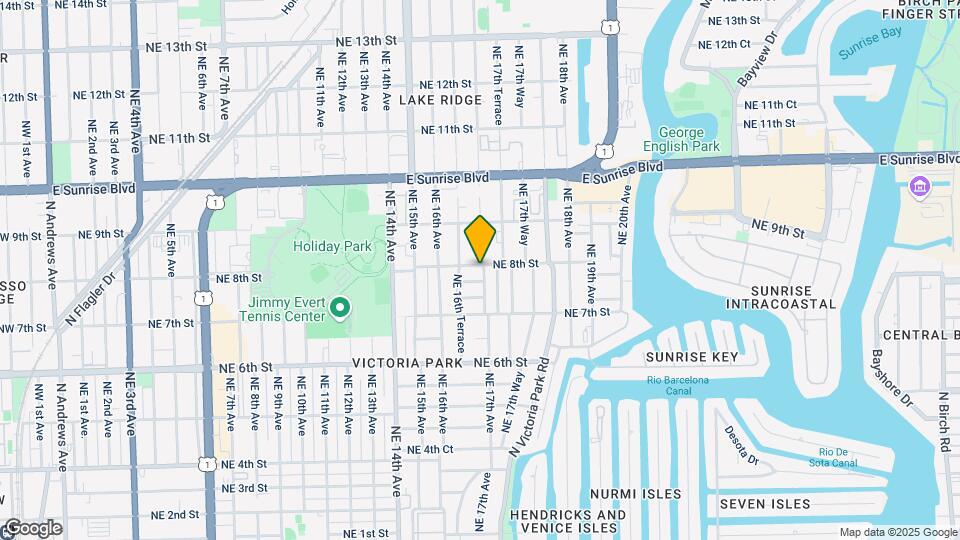 1642 NE 8th St Map and Location Details