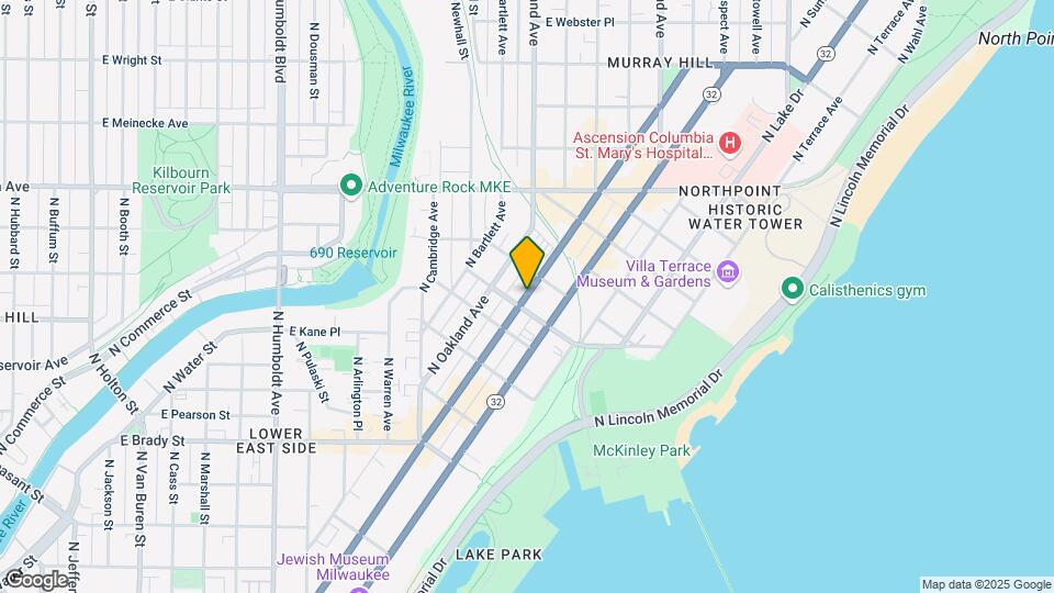 2030 N Farwell Ave, Unit A Map and Location Details
