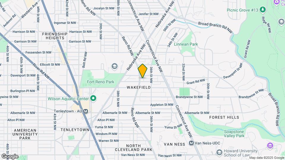 3627 Cumberland St NW, Unit basement Map and Location Details