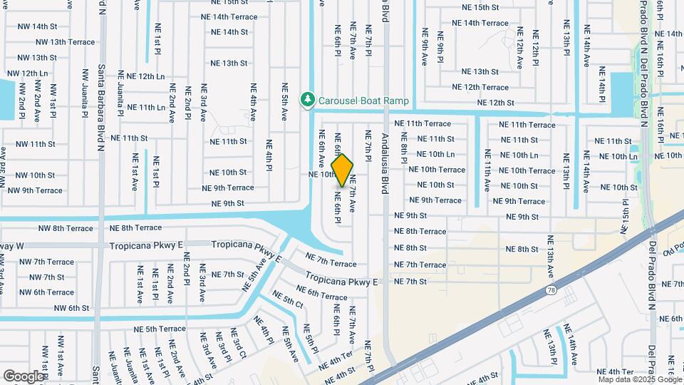 845 NE 6th Pl Map and Location Details