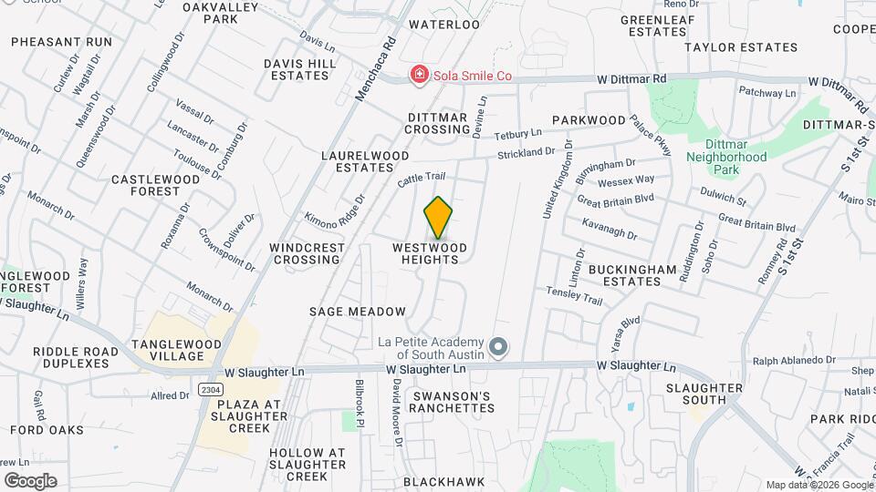 9012 Texas Oaks Dr Map and Location Details