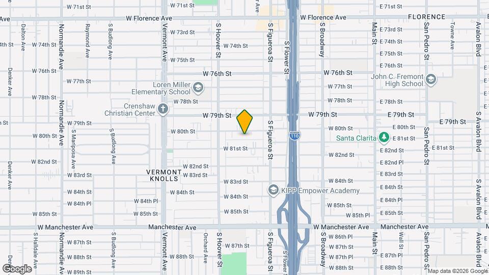 622 W 80th St Mapa y Detalles de la Ubicación