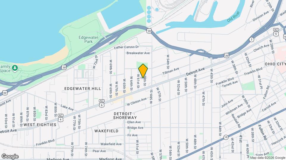 1362 W 59th St Map and Location Details