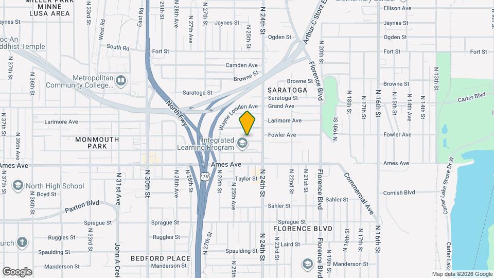 2416 Fowler Ave Mapa y Detalles de la Ubicación