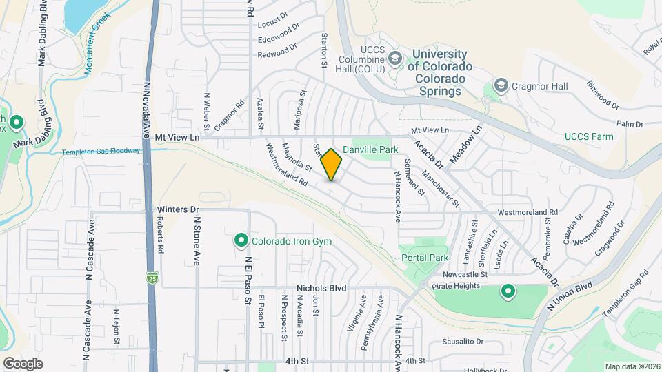 1075 Magnolia St, Unit 1 Mapa y Detalles de la Ubicación