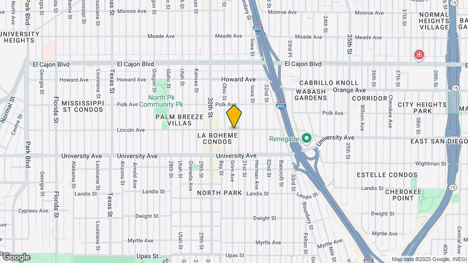 3081 Lincoln Ave Map and Location Details