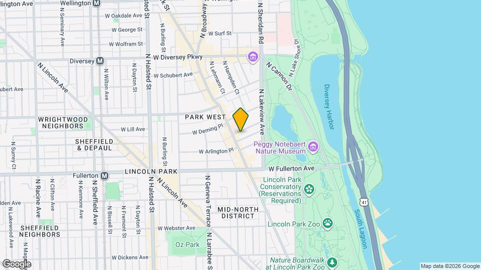 454 W Roslyn Pl Map and Location Details