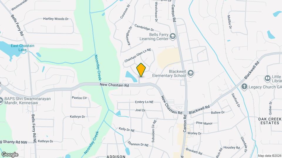 3406 Chastain Glen Ln NE Mapa y Detalles de la Ubicación