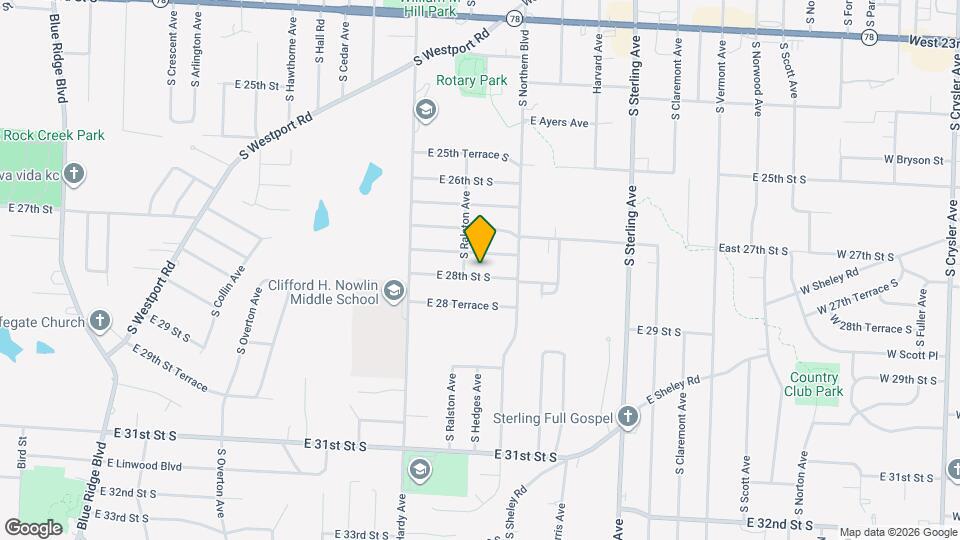 10608 E 28th St S Mapa y Detalles de la Ubicación