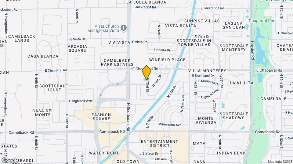 7290 E Rancho Vista Dr Map and Location Details